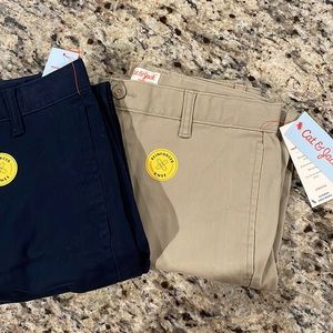 Cat & Jack boy school new with tag uniform pants 2 pieces